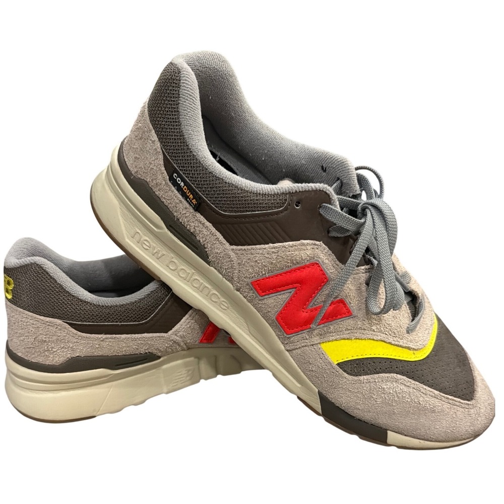 New Balance x J Crew 997H Cordura Grey Brown Red Yellow Sneakers Mens 12